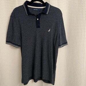 Nautica Blue Polo Shirt Classic Design size L